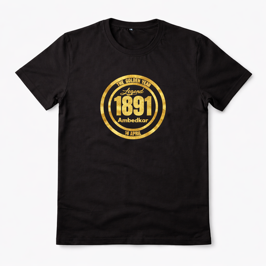 Legend 1891 – Dr. B. R. Ambedkar Golden Vinyl T-Shirt