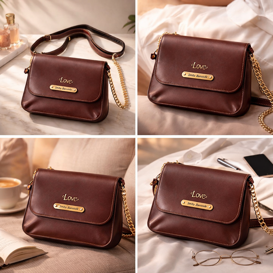 Faux Leather Sling Bag