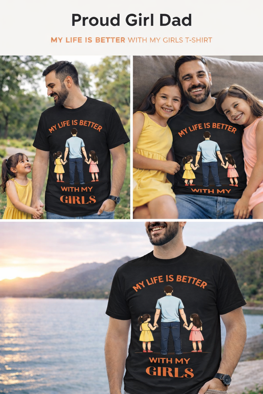 Proud Girl Dad Graphic Tee