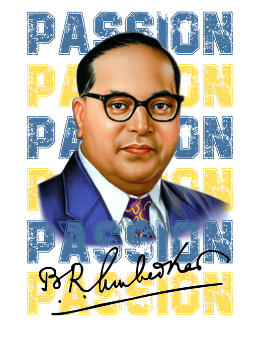 Dr. Ambedkar DTF Printed Cotton T-Shirt - Passion Edition
