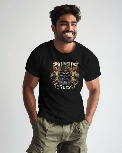 Zeus Gym Print T-Shirt - Power Up Your Workout! 💪