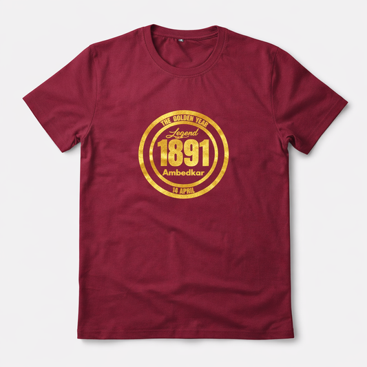 Legend 1891 – Dr. B. R. Ambedkar Golden Vinyl T-Shirt