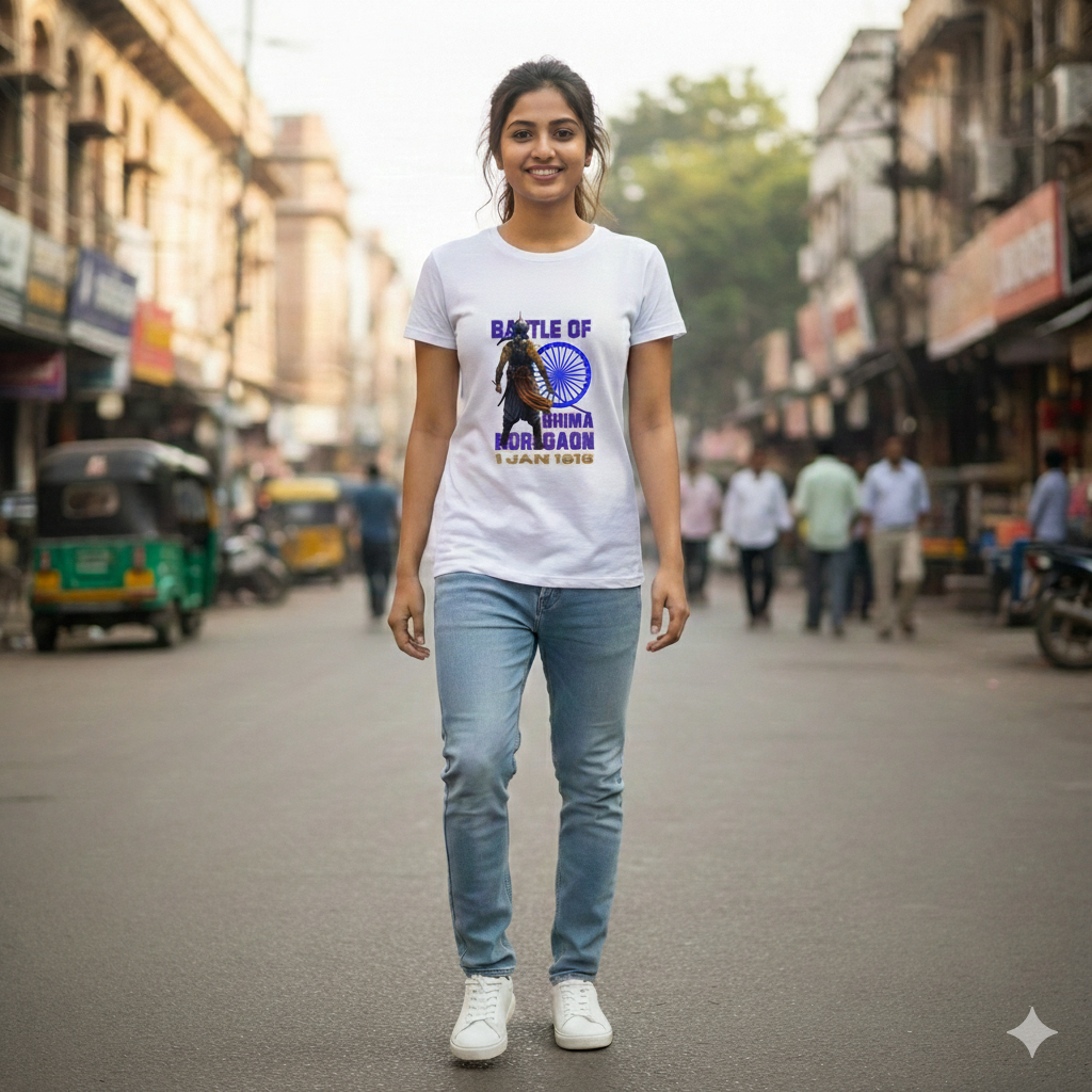 Bhima Koregaon Victory White T-Shirt